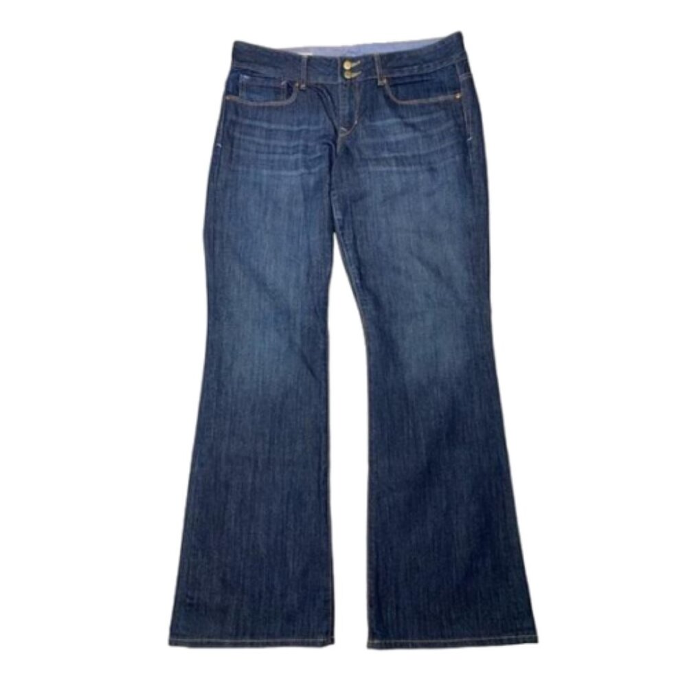 GAP Perfect Boot Mid Rise Dark Wash Stretch Jeans Size 31/12R #1486